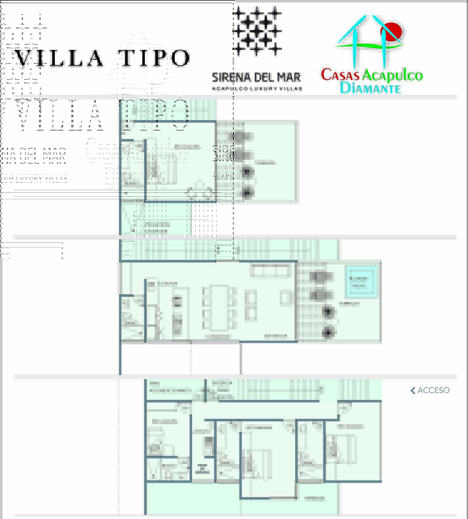 Sirena del mar - Plano de villa tipo 1 Sirena del mar - Plano de villa tipo 1